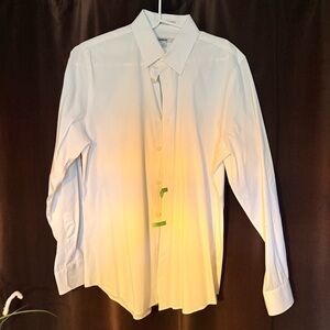 Medium White Fitted Dress Shirt